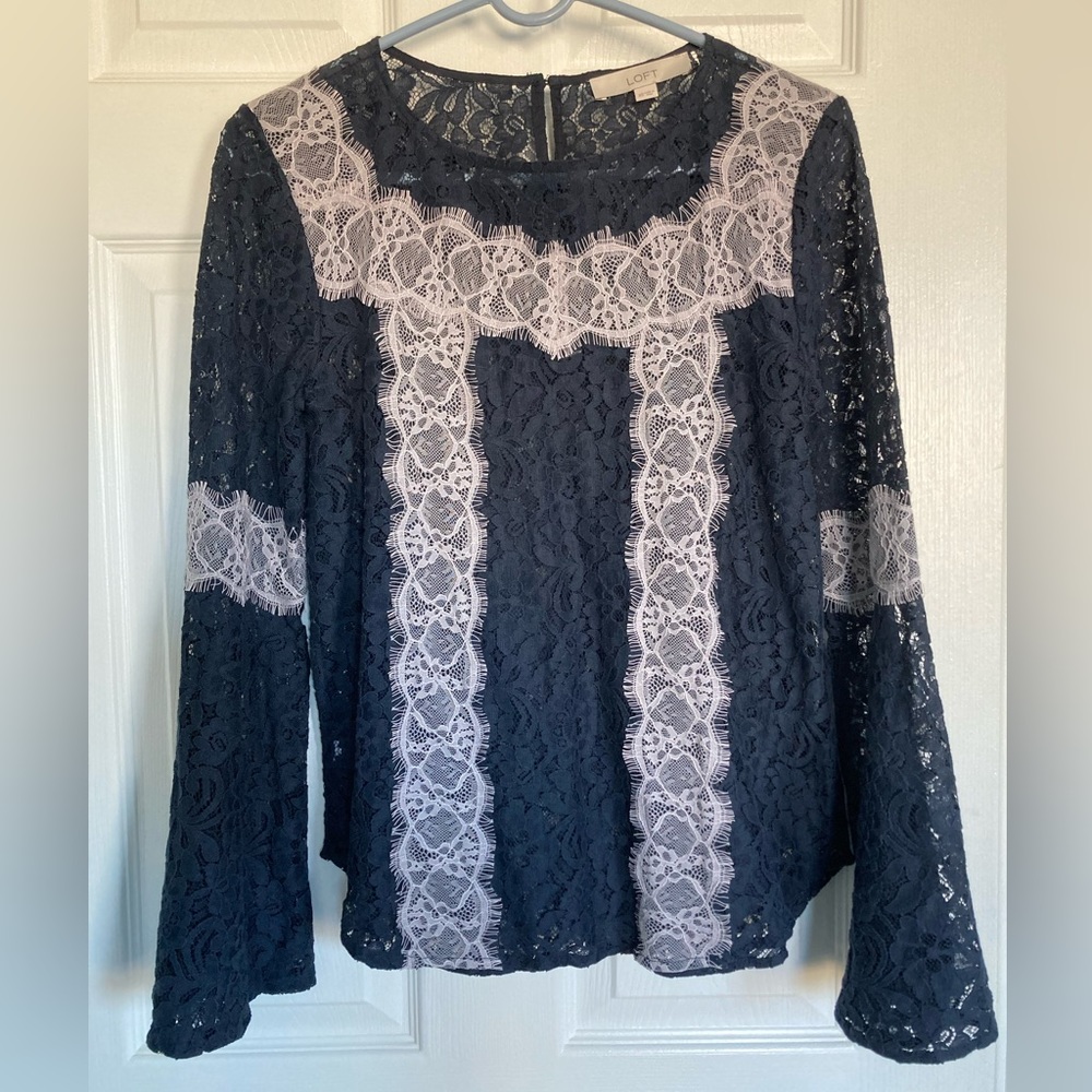 Loft lace top size XS